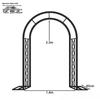 Retro Bronze Wrought Iron Garden Arch Trellis
