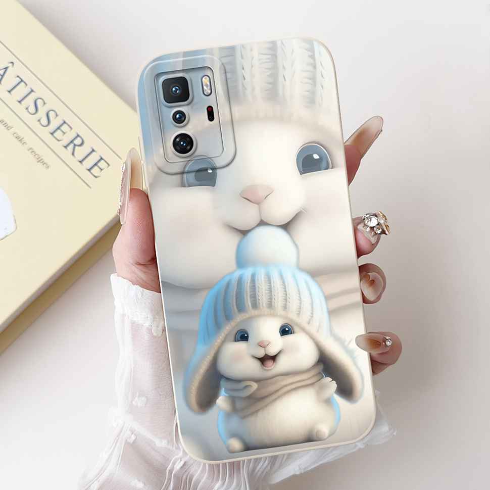 For  Xiaomi Redmi Note 10 Pro China Case Cute Cartoon Girl Cover Soft Silicone Phone Case For Xiaomi POCO X3 GT X3GT Full Bumper