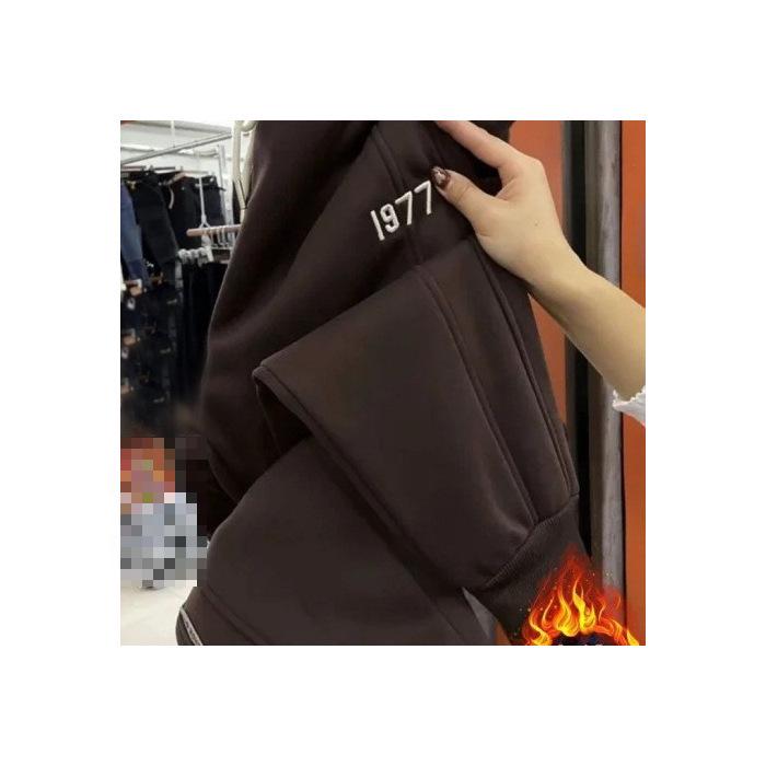Plush Thickened Women's Soft Versatile Pants - Slimming, Loose, Cotton Casual Sport Pants