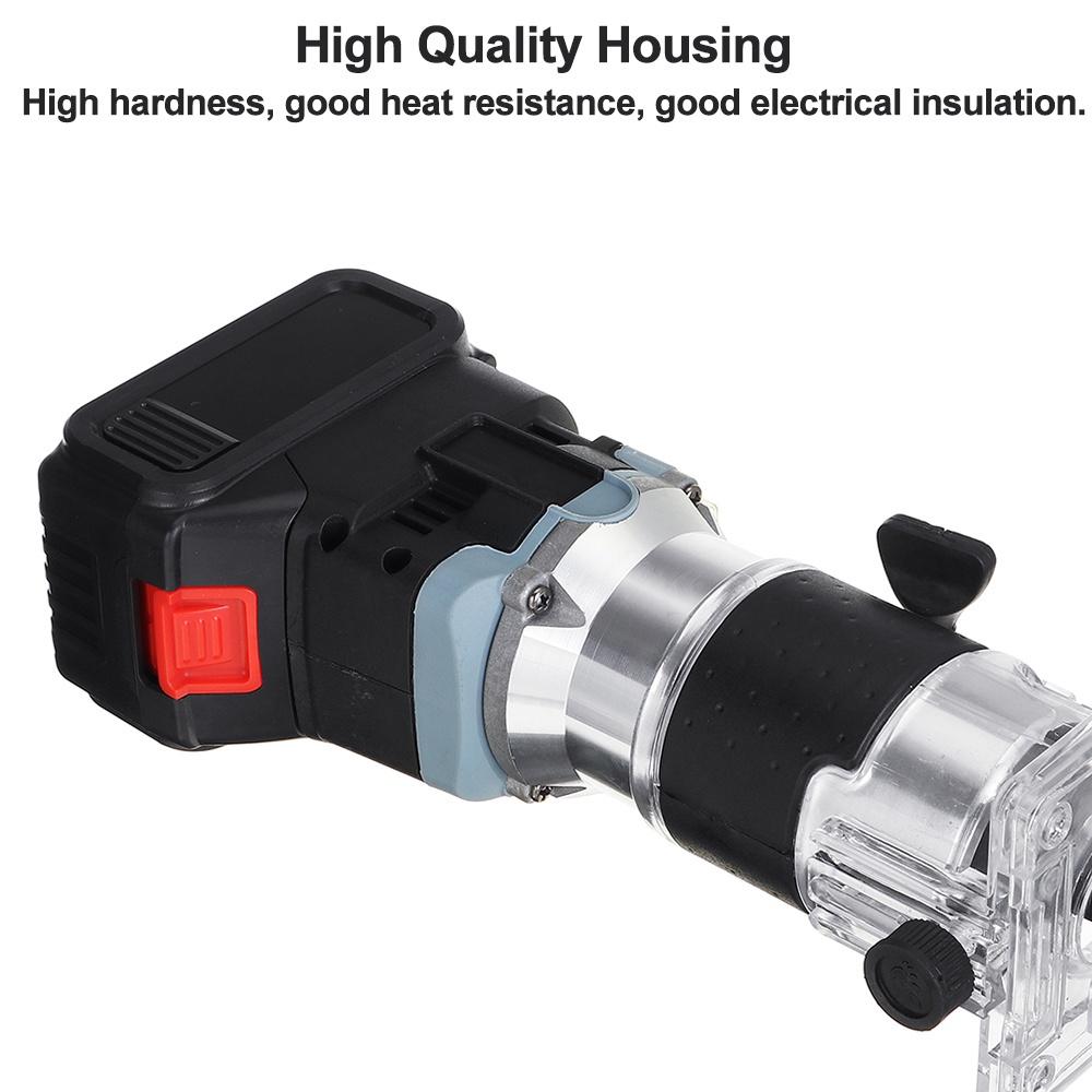 6 Gear Brushless Cordless Electric Trimmer Wood Router Engraving Slotting Machine Wood Milling Cutter for Makita 18V