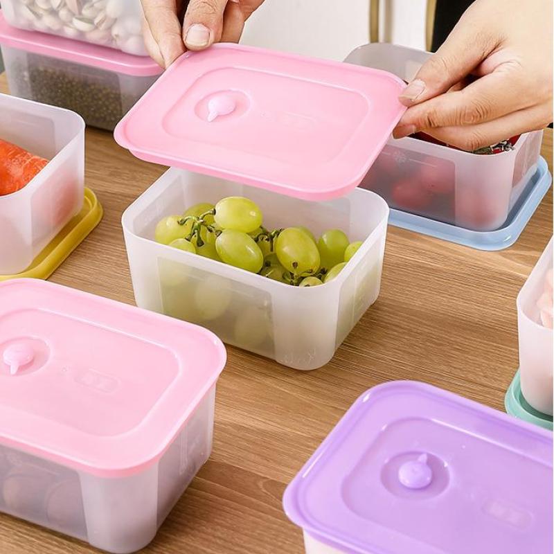 Frozen Meat Preservation Box Refrigerator Food Retain Freshness Transparent Storage Jar Home Kitchen Vegetable Storage Organizer