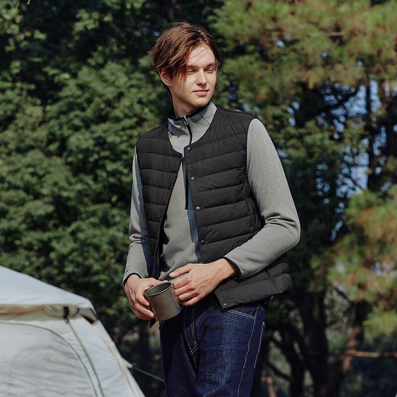 Tanboer Men's Collarless Warm Down Vest TA5330113A