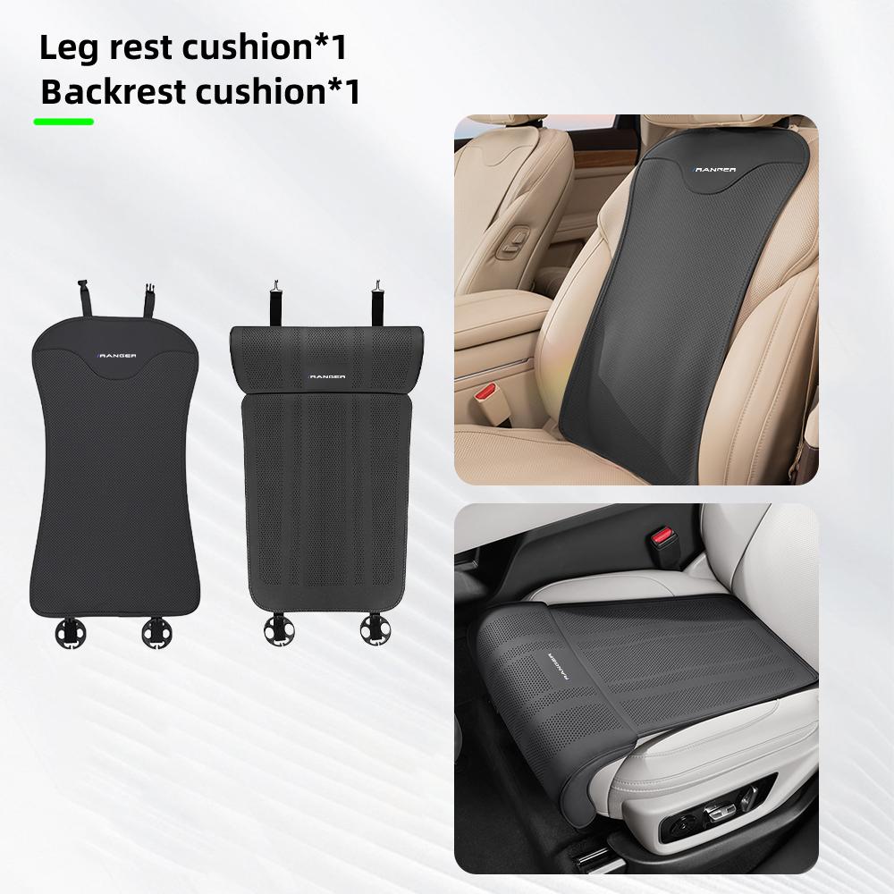 Car Seat Cushion Leg support For Ford Ranger T9 T7 T1 Raptor Rear Car Seat Backrest Protective Cover