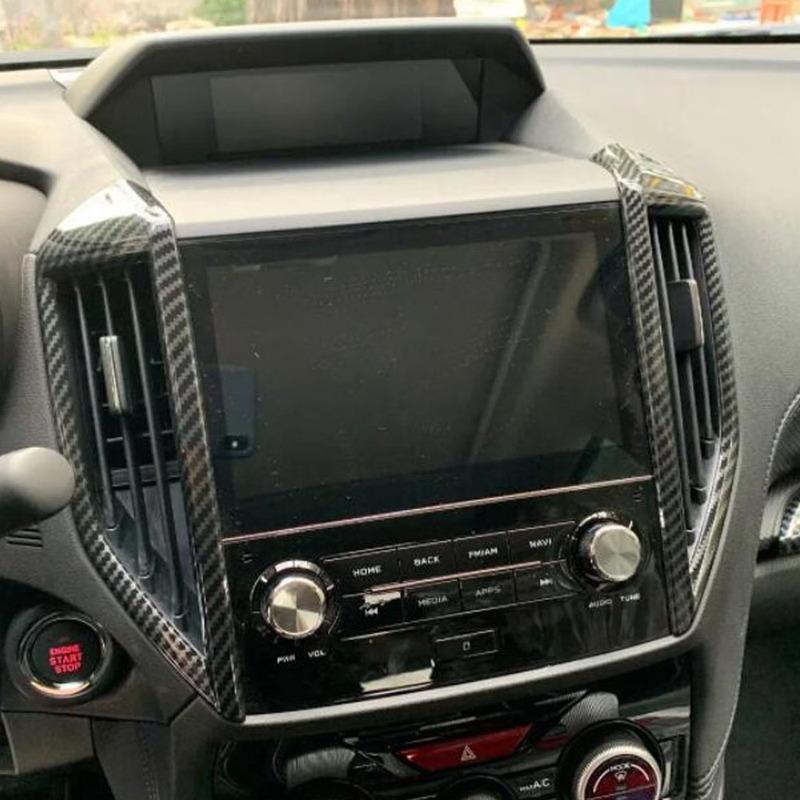 Center Console Air Condition Vent Cover For Subaru Forester 2018 Decoration Auto Interior Accessories