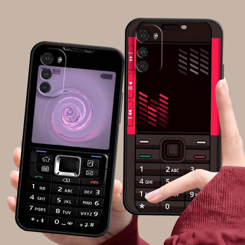 Luxury Vintage Phone Pattern For Motorola G85 Edge 50 G24 G35 G14 G04 40 G72 G34 G G54 G13 G32 5G Black Phone Case