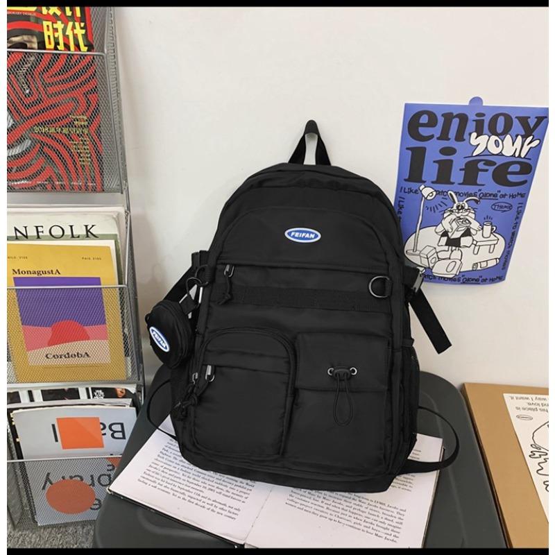 Neuer Schulranzen Damen schlichte große Kapazität Computertasche Designgefühl Nischenschulranzen Damen College-Studenten Herren Rucksack Trendmarke