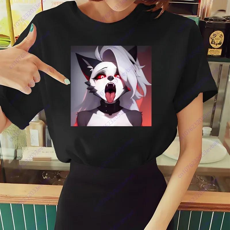 Dámské tričko Helluva Boss Letní s krátkým rukávem Potisk Žvýkačka Vtipné Harajuku Tričko Topy Pánské tričko Streetwear