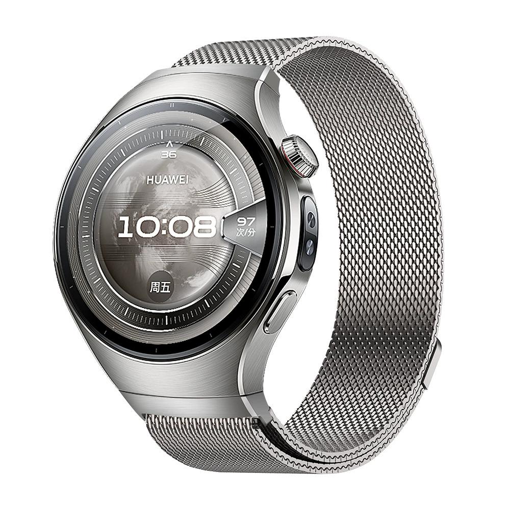 Pasek bez szczelin dla Huawei Watch 5 46 mm Metalowy magnetyczny Luksusowy stal nierdzewna Bransoleta pasek correa Huawei Watch5 46 mm pasek