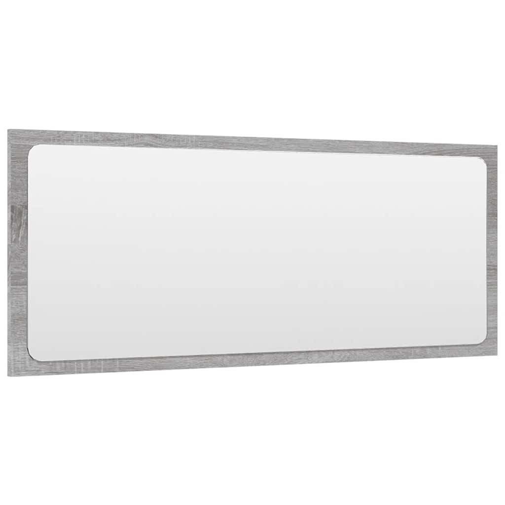2 Piece Bathroom Furniture Set Grey Sonoma Wood Based Panel