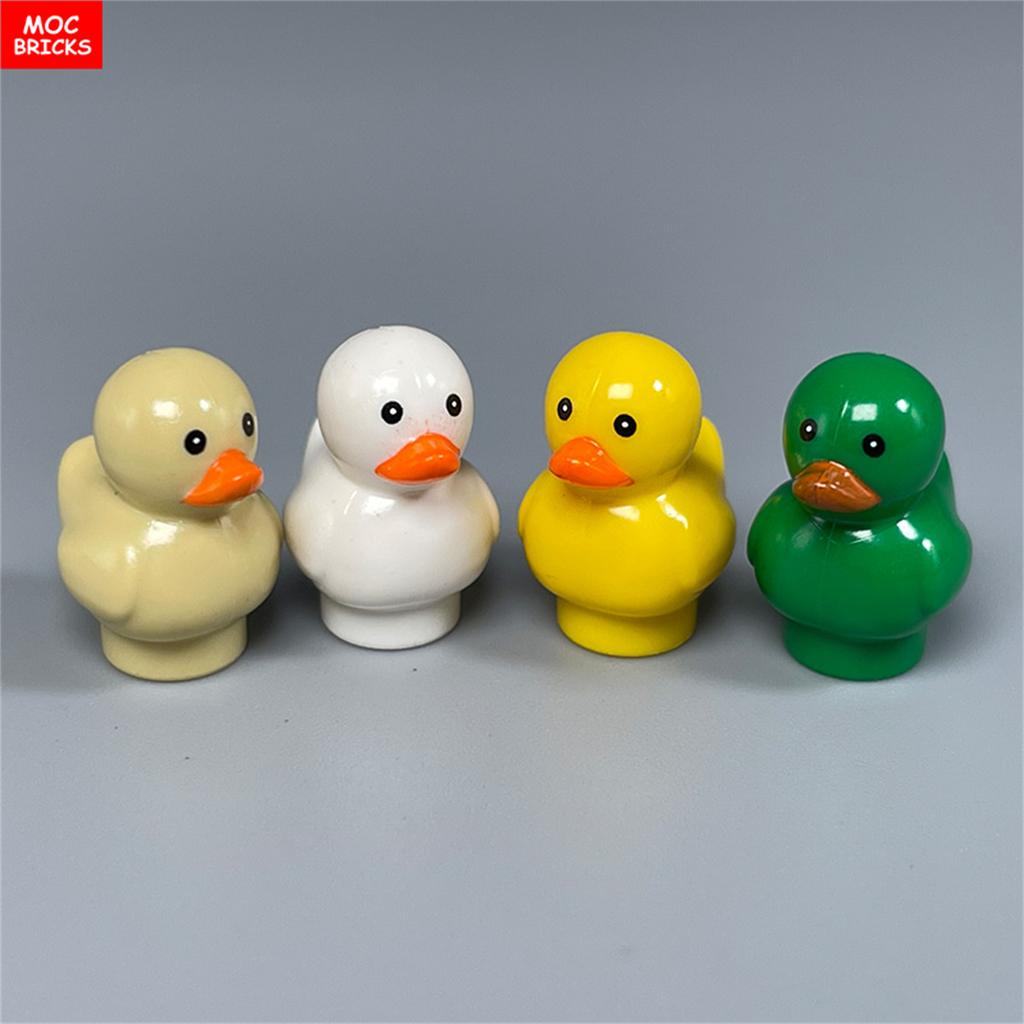 MOC Blocks Animal Duck Swan River Lake Farm Scene View Accessories DO IT YOURSELF Construction Bricks Playthings ideal for Kids Gifts