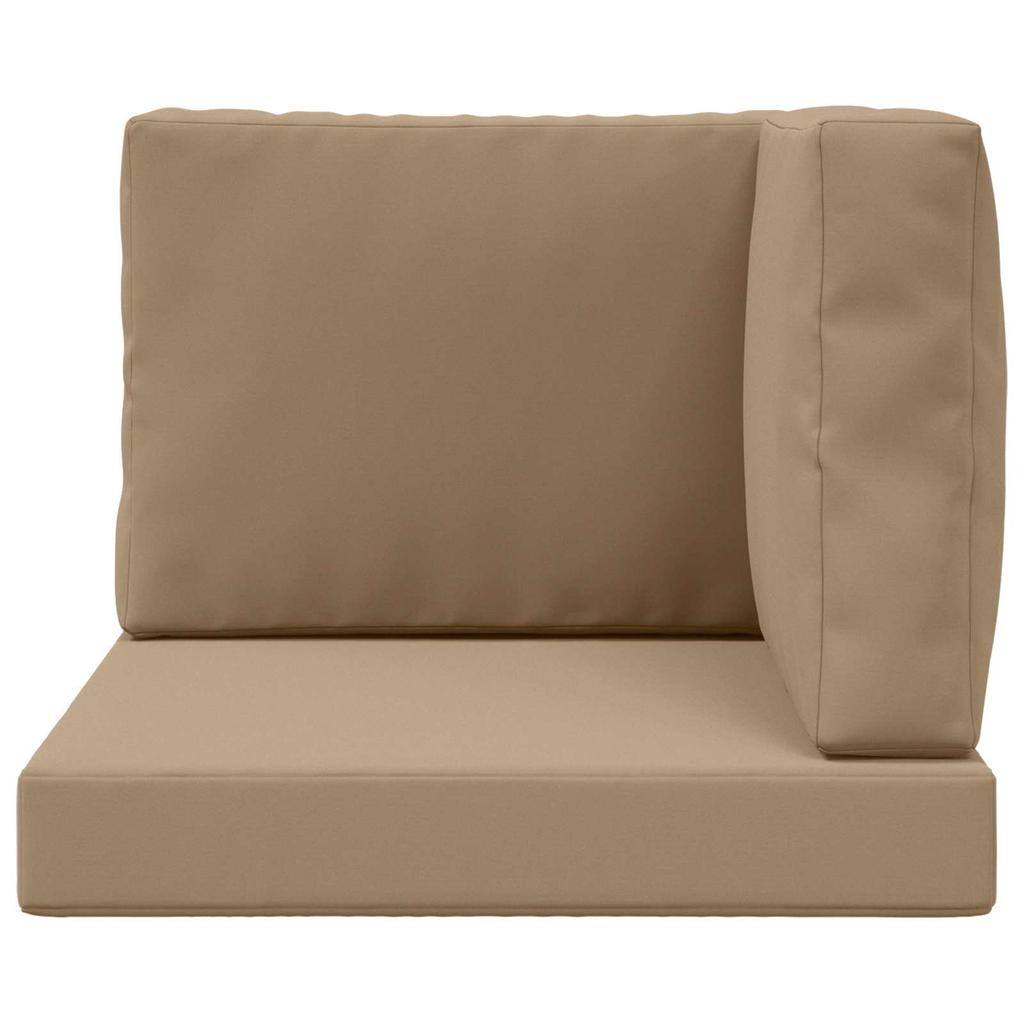 Outdoor Sofa Cushions 3 Pcs Taupe Polyester