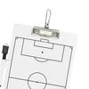 1 Set Soccer Dry Erase Coaching Scoreboard with Erasable Pen & Pen Holder Professional Double-sided for Coaches Football Referee