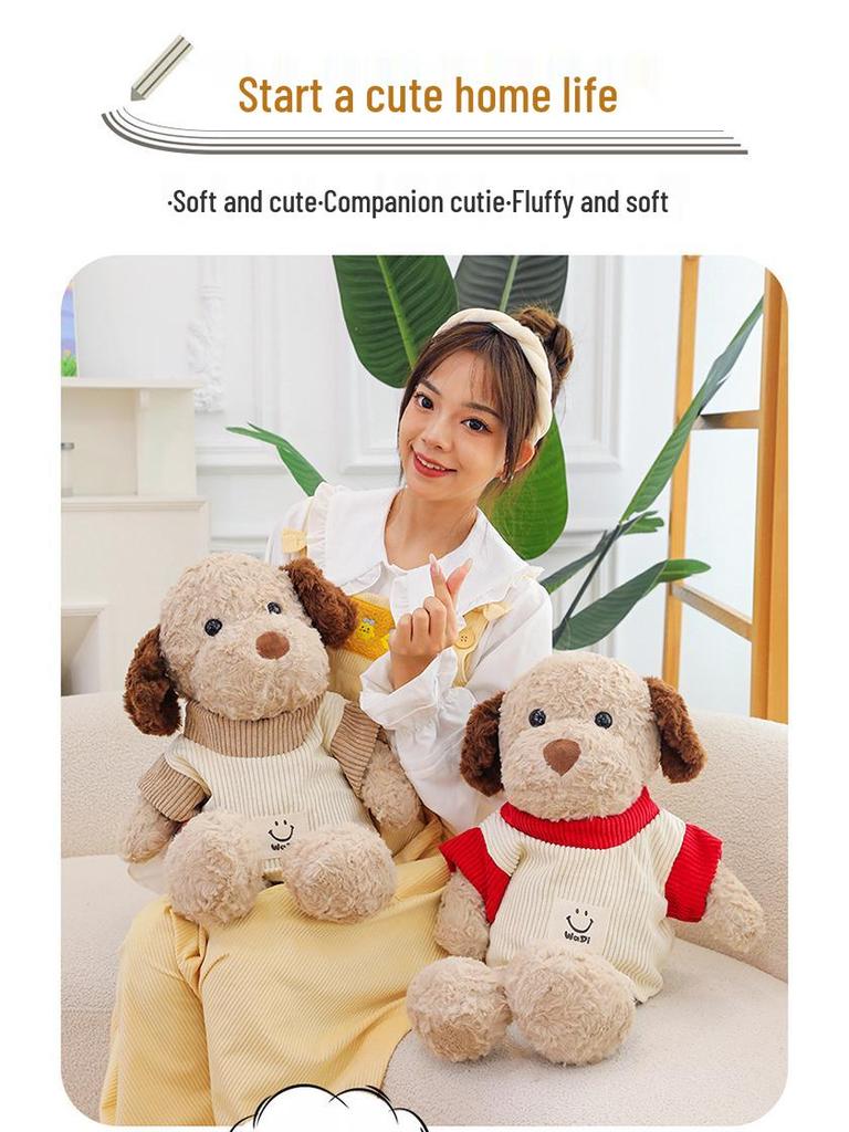 Adorable Dog Plush Toy: Children's Comfort Doll & Claw Machine Prize