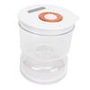 Pickle Jar with Strainer Flip Fork Date Record Hourglass Tight Sealing Dry Wet Separation Food