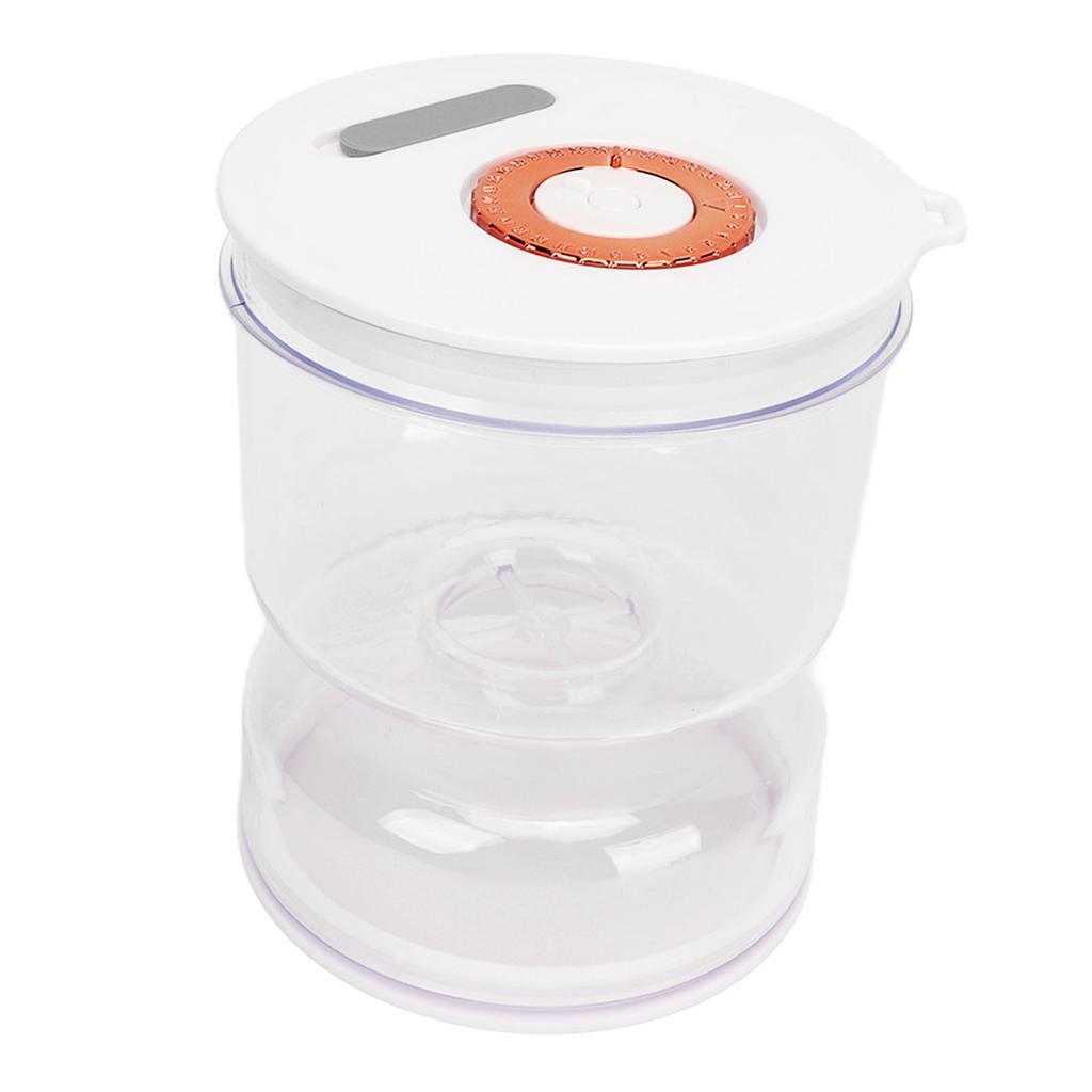 Pickle Jar with Strainer Flip Fork Date Record Hourglass Tight Sealing Dry Wet Separation Food