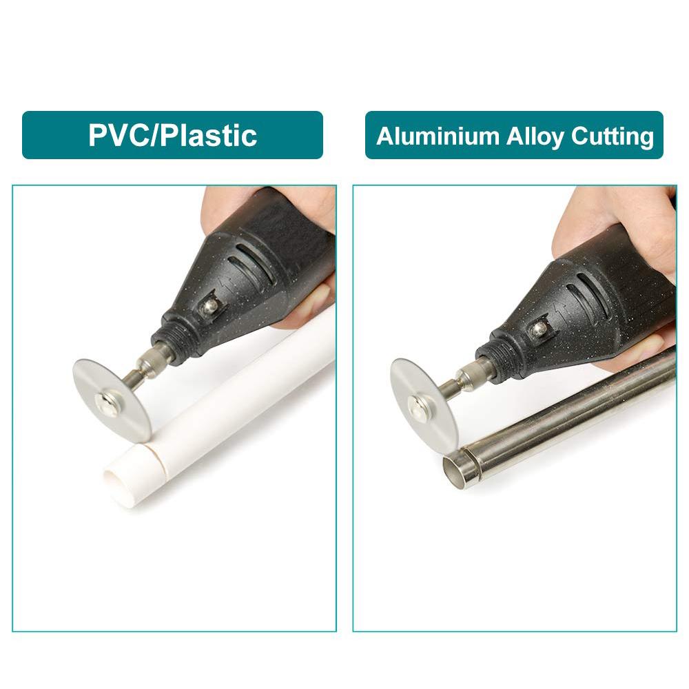 6pcs Circular Saw Blades with Extension Rod Cutting Discs for Wood Plastic Metal