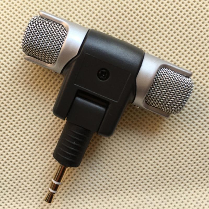 Protable Metal Microphone 3.5mm Jack Microphone Mini Audio Mic Stereo For Speech Leture Phone Laptop Microphone