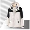 Veste d'extérieur pour couple, deux pièces détachables, automne et hiver, veste trois-en-un coupe-vent et imperméable