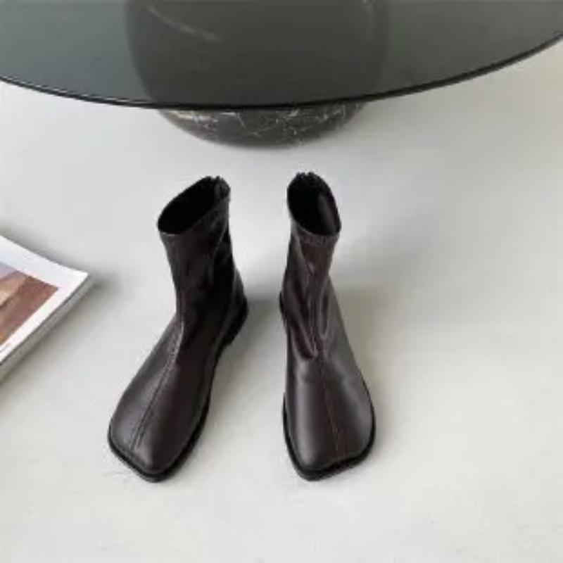 Woman Boots Fashion Ladies Thick Bottom Luxury Designer Female Ankle Boots Zipper Autumn Women's Chelsea Boots 2026 Botas Mujer