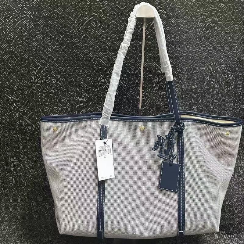 Cross-Border Large Capacity Canvas & Leather Tote - Fashionable Women's Shopping Bag