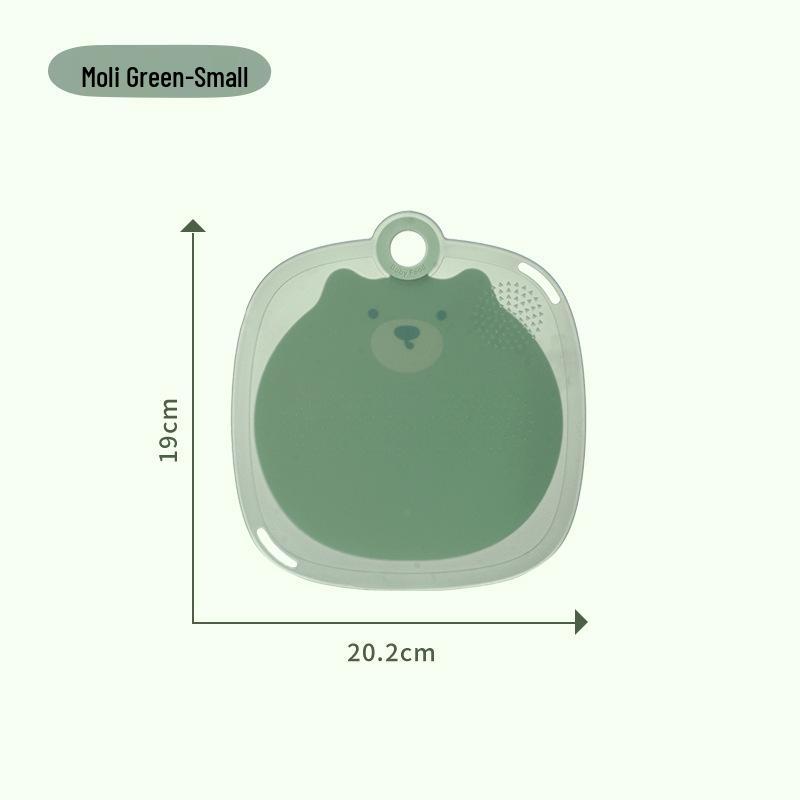 Cartoon Antibacterial Anti-Mildew Plastic Cutting Board for Kitchens and Baby Food Preparation Square