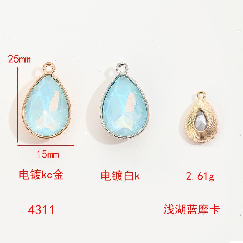 Simple Collarbone Chain Bracelet Alloy Diy Accessories Versatile Handmade Water Drop Pendant Diy Accessories