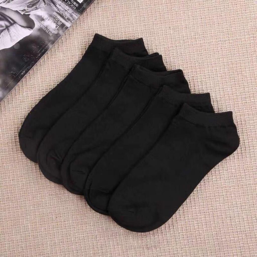 Unisex 10 Pairs Thin Breathable Solid Socks Soft Lightweight Low Cut Ankle Socks Comfy Boat Socks Men Women Short Hosiery