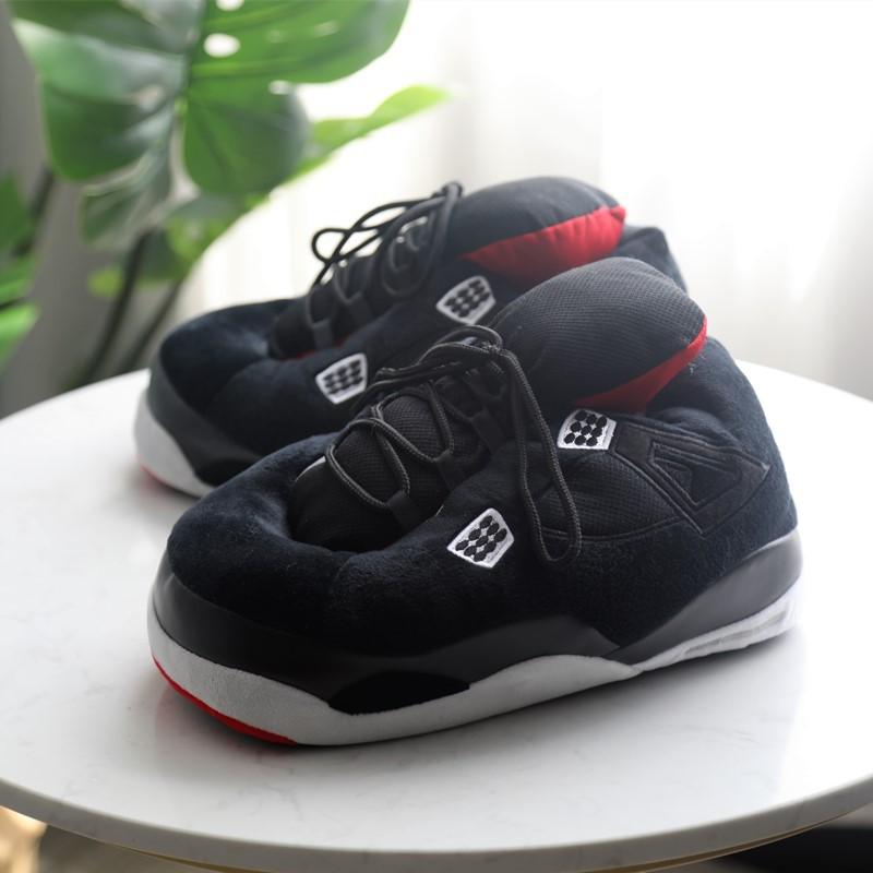 Vinter Varme Tøfler Kvinner Søte Hjemmetøfler Unisex One Size Sneakers Menn Husgulv Bomullssko Kvinne 35-43 Plysj Slippers