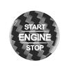 Push Start Button Sticker Trim , Carbon Fiber Look Cover with Adhesive Fit Car Interior Engine Start Stop Button Cover