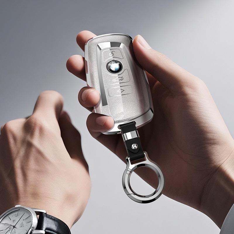 BMW Key Cover: Compatible with 3 Series, 5 Series, X3, X5, X1, X6, i3, and iX3 with Metal Buckle