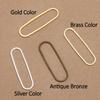 20pcs Metal Oval Hollow Frame Charms Pendant Earrings Bracelet Necklace Connectors for DIY Jewelry Making Findings Wholesale