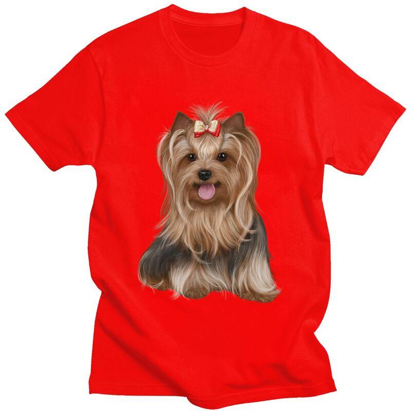 Custom Yorkshire Terrier Yorkie Dog T Shirt for Men Tshirt Tees Tshirts