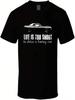 1970 Plymouth Aar Cuda 340 V8 Het Leven Is Te Kort Retro Vintage Auto Fan T-shirt