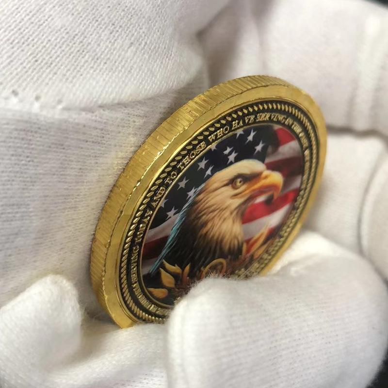 American themed commemorative medals, foreign trade commemorative coins, veteran metal badges, coins
