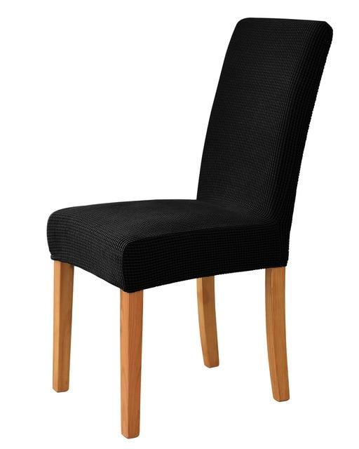 1 Stück Polarfleece-Stoff, Universalgröße, Küchenstuhlbezug, großer, hochelastischer Stuhlbezug, Sitzbezug für Wohnzimmer