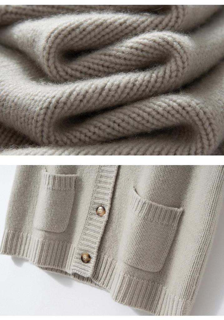 Women's Cashmere Vest: Autumn & Winter Style, Sleeveless, Fashionable Layering Cardigan, 7-Gauge Thick