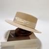 Dell Le Ice Hemp Silk Flat Top Cap Foldable Rhinestone Summer Sunscreen Cap