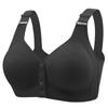 Mature Women Bra Front Closure Fixed Cup Wireless Push Up Beautiful Back Mom Bra Comfortable Supportive Full Coverage Anti Sagging Underwear