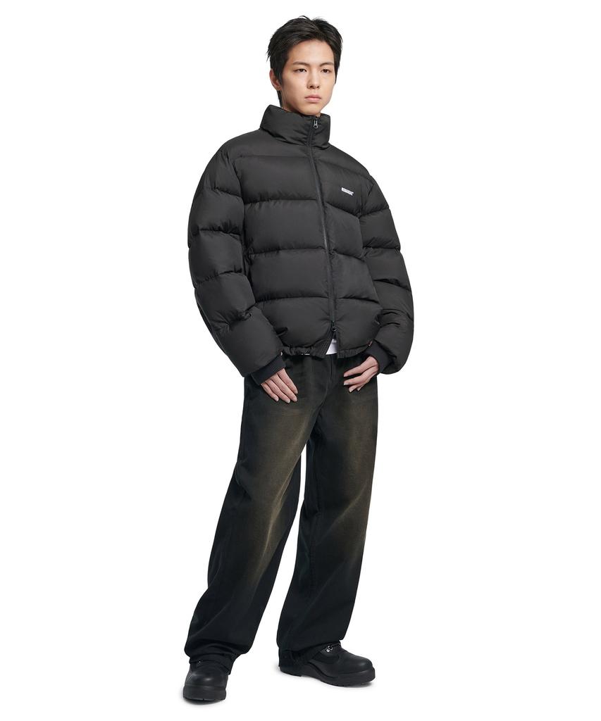 Nomaenyueol Roomy Loose Washed Pants - Washed Black