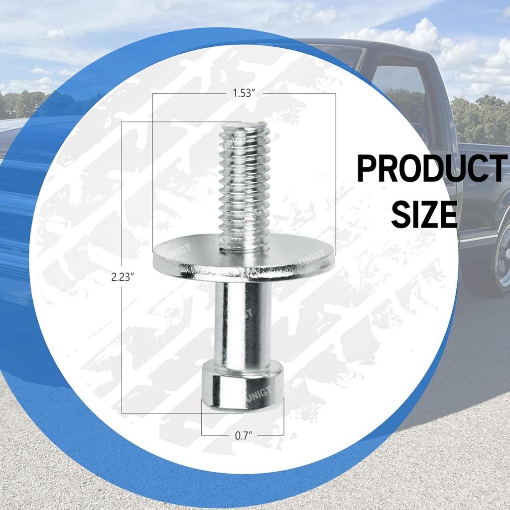Door Lock Striker 38428 Compatible With 1985-2002 Chevrolet K1500 K2500 K3500 GMC C1500 C2500 C3500 Yukon Truck Door Latch Bolt Pin Replace 15013147