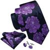 16 Styles Tie with Pearl Brooch for Men Paisley Woven Necktie Hanky Cufflinks Set Wedding Formal