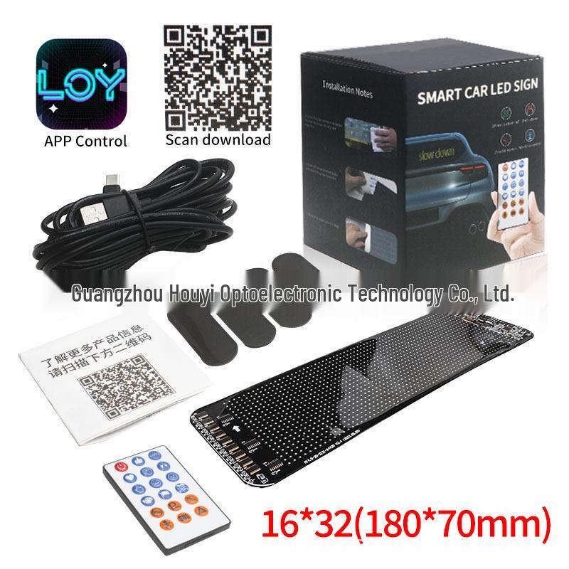 

Портативная светодиодная наклейка на автомобиль: Межграничный мягкий экран, гибкий и редактируемый через приложение