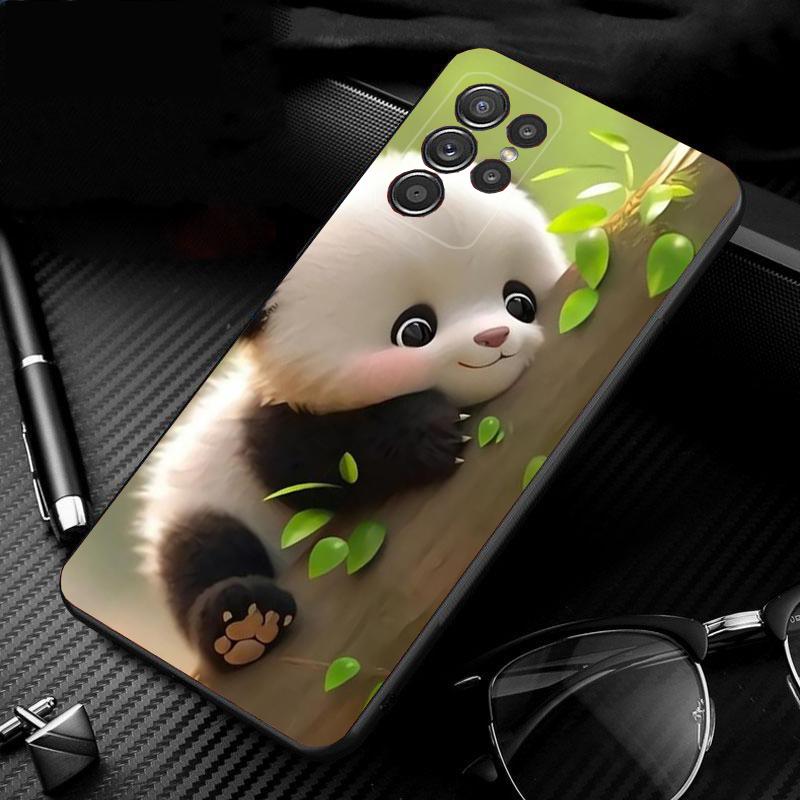 Cute Panda Phone Case For Samsung A52S A21S A33 A23 A13 A14 A32 A52 A53 A54 A51 A71 A15