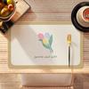 Modern Minimalist Silicone Leather Placemat Waterproof Oil-Resistant Heat-Resistant Easy Clean Luxury Table Mat Dining Kitchen