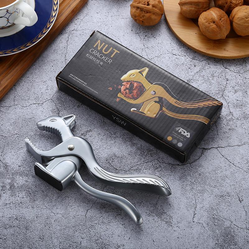 Hazelnut Walnut Pliers Squirrel Shape Almond Nut Pecan Nuts Nutcracker Nut Opener Sheller Kitchen Tool Sheller Clip Clamp Plier