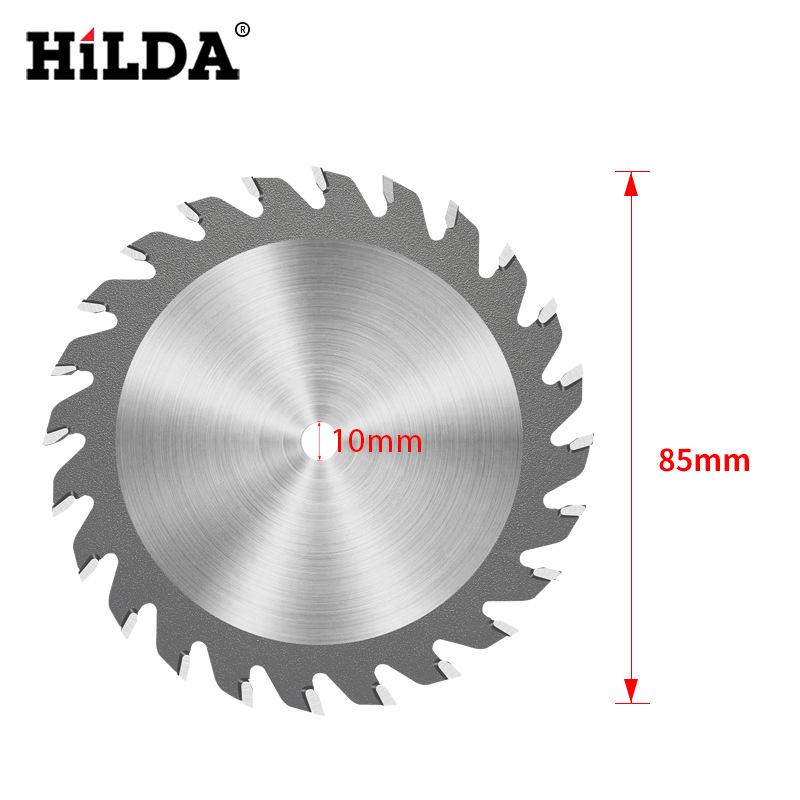Disc circular cu 24 de dinți din aliaj TCT pentru mini prelucrarea electrică a lemnului, 85x10mm