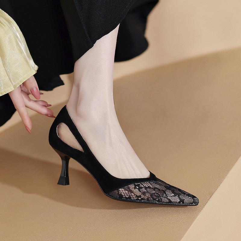 Sandals With Suede Upper For Elegant Spring And Summer Wear