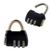 Padlock 3 Digit Combination Lock Security Heavy Duty Zinc Alloy Luggage Locks for SuitcaseBlack