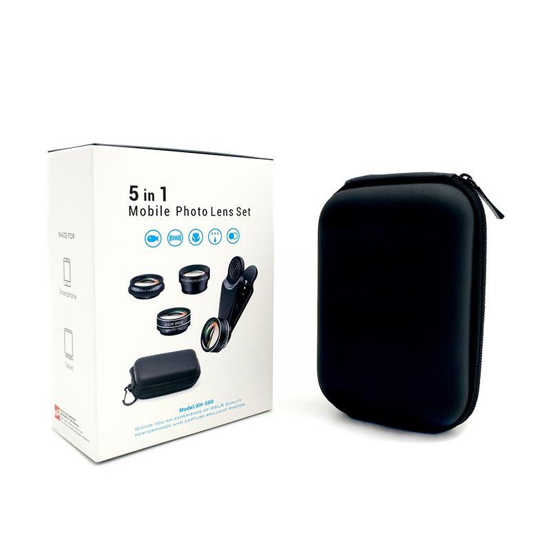 

Phone lens kit universal 10/7/5 in 1 Fisheye Wide Angle macro Lens CPL Filter Kaleidoscope 2X telescope Lens for smartphone