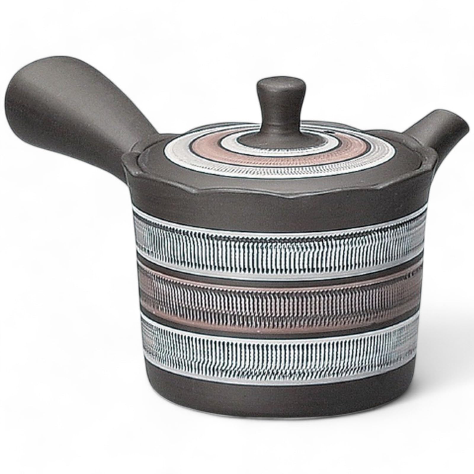 

J-kitchens Ceramic Teapot, Tokoname Ware, Simple, Traditional Design, 200cc (Deep Steaming/Poco Mesh), Made in Japan